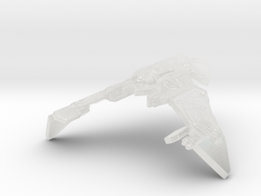 Klingon Fighter (Invasion) 1/350 in Clear Ultra Fine Detail Plastic