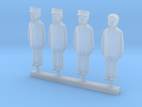 Shiningtime Station Conductors Group in Clear Ultra Fine Detail Plastic
