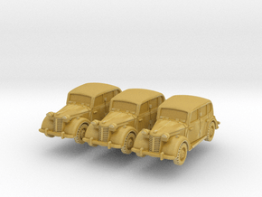 Austin 10 Staffcar (x3) 1/200 in Tan Fine Detail Plastic