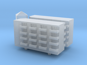 Residential Complex 1/1000 in Clear Ultra Fine Detail Plastic