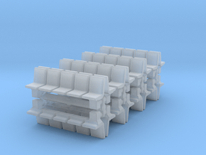 Platform Seats (x16) 1/350 in Clear Ultra Fine Detail Plastic