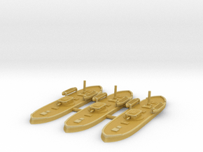 1/1250 Pará Class Monitors x3 (120pdr) in Tan Fine Detail Plastic