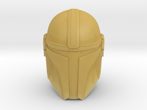 (The) Mandalorian Helmet | CCBS Scale in Tan Fine Detail Plastic