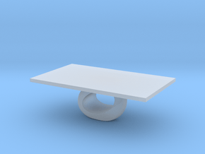 Modern Miniature 1:48  Coffee Table in Clear Ultra Fine Detail Plastic