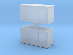 Electrical Cabinet (x2) 1/87 in Clear Ultra Fine Detail Plastic