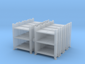 Warehouse Rack (x8) 1/160 in Clear Ultra Fine Detail Plastic