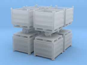 Palletbox Container (x8) 1/120 in Clear Ultra Fine Detail Plastic