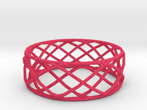 Bracelet Geometric in Pink Smooth Versatile Plastic
