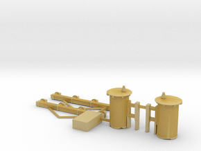 S Scale Telephone Poles Parts in Tan Fine Detail Plastic