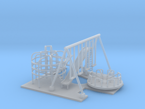 Playground Set Z Scale 220-1 in Clear Ultra Fine Detail Plastic