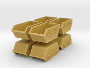 Construction Waste Container (x8) 1/220 in Tan Fine Detail Plastic