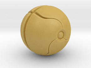 Metroid Samus Morph Ball miniature game rpg NoBase in Tan Fine Detail Plastic