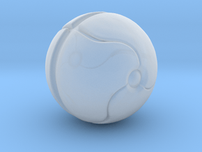 Metroid Samus Morph Ball miniature game rpg NoBase in Clear Ultra Fine Detail Plastic