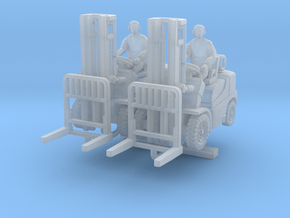 ForkLift 01. 1:87 Scale (HO). in Clear Ultra Fine Detail Plastic