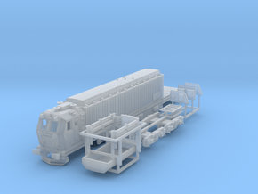 N07A - LRZ Equipment Train  in Clear Ultra Fine Detail Plastic