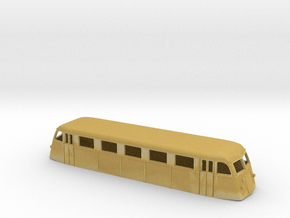 Swedish railcar Yo N-scale in Tan Fine Detail Plastic