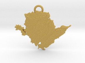 Anglesey Pendant,  in Tan Fine Detail Plastic