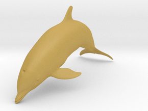 Bottlenose Dolphin 1:20 Breaching 2 in Tan Fine Detail Plastic