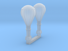 1/600 Observation Balloon x2 in Clear Ultra Fine Detail Plastic