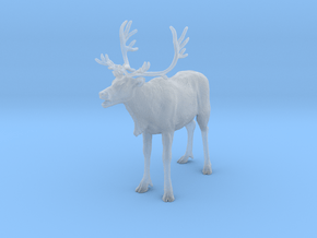 Reindeer 1:22 Female with mouth open in Clear Ultra Fine Detail Plastic