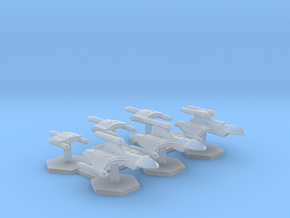 7000 Scale Romulan Fleet Hawk Refit Builder Coll.  in Clear Ultra Fine Detail Plastic