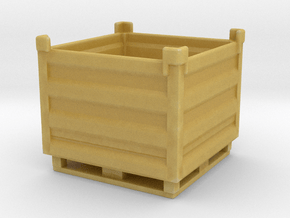 Palletbox Container 1/64 in Tan Fine Detail Plastic