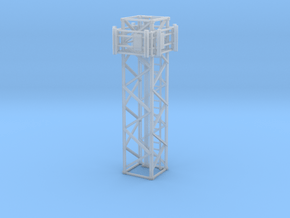 Light Tower Middle Cell Site 1-87 HO Scale in Clear Ultra Fine Detail Plastic