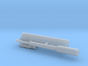 1:6 Round Foregrip  ISR SF V1 in Clear Ultra Fine Detail Plastic