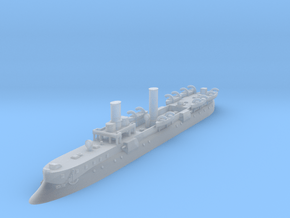1/1250 Forbin Class Protected Cruiser (1888) in Clear Ultra Fine Detail Plastic