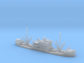 1/1250 Scale 3500 ton Cargo Steamer Quinneseco in Clear Ultra Fine Detail Plastic