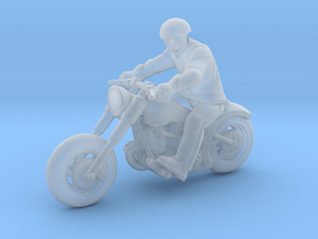 Harley Rider 1:87 HO in Clear Ultra Fine Detail Plastic
