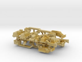 Airport Snow Removal Equipment Set in Tan Fine Detail Plastic