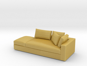 Modern Mini 1:24 Sofa in Tan Fine Detail Plastic