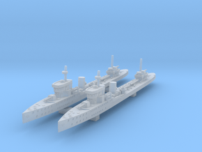 1/1250 Psilander Class Destroyer x2 in Clear Ultra Fine Detail Plastic