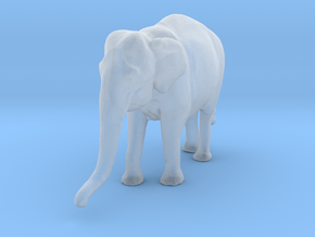 Indian Elephant 1:220 Standing Female 1 in Clear Ultra Fine Detail Plastic