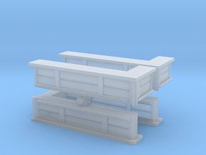 Bar Counter (right corner) (x4) 1/160 in Clear Ultra Fine Detail Plastic