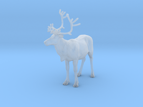 Reindeer 1:32 Standing Female 4 in Clear Ultra Fine Detail Plastic