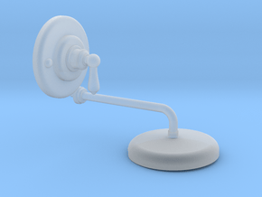 1:6 Shower Head and Valve: Deco  in Clear Ultra Fine Detail Plastic