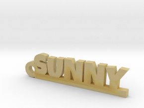 SUNNY_keychain_Lucky in Tan Fine Detail Plastic