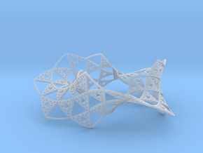 Sierpinski Triangle Mobius in Clear Ultra Fine Detail Plastic