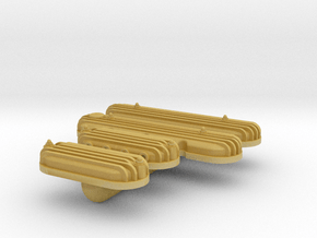 Chevy LS Finned Valve Covers in Tan Fine Detail Plastic