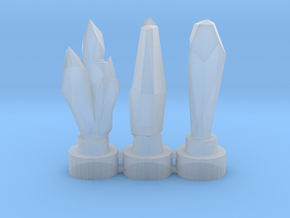 SK-IG static set of 3 Kyber Crystals in Clear Ultra Fine Detail Plastic
