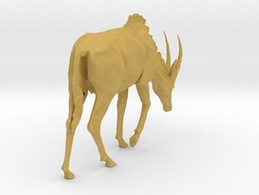 Sable Antelope 1:16 Female with head down in Tan Fine Detail Plastic