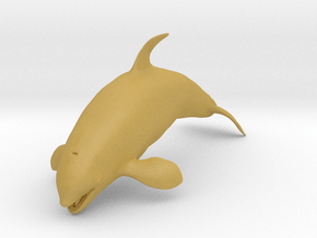 Killer Whale 1:48 Female with mouth open 1 in Tan Fine Detail Plastic