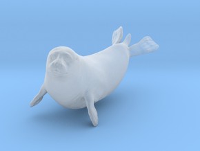 Ringed Seal 1:25 Swimming in Clear Ultra Fine Detail Plastic