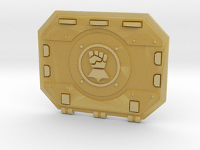 Hover Tank Rear Door - Fist in Tan Fine Detail Plastic