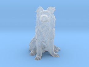 25 mm Border Collie in Clear Ultra Fine Detail Plastic