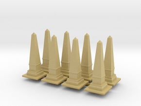 Obelisk Monument (x8) 1/350 in Tan Fine Detail Plastic