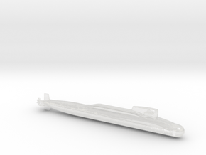 1/1250 Scale Xia class Type 092 Chinese Submarine in Clear Ultra Fine Detail Plastic