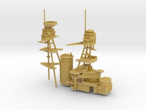 1/700 USS Nevada (1941) Superstructure in Tan Fine Detail Plastic